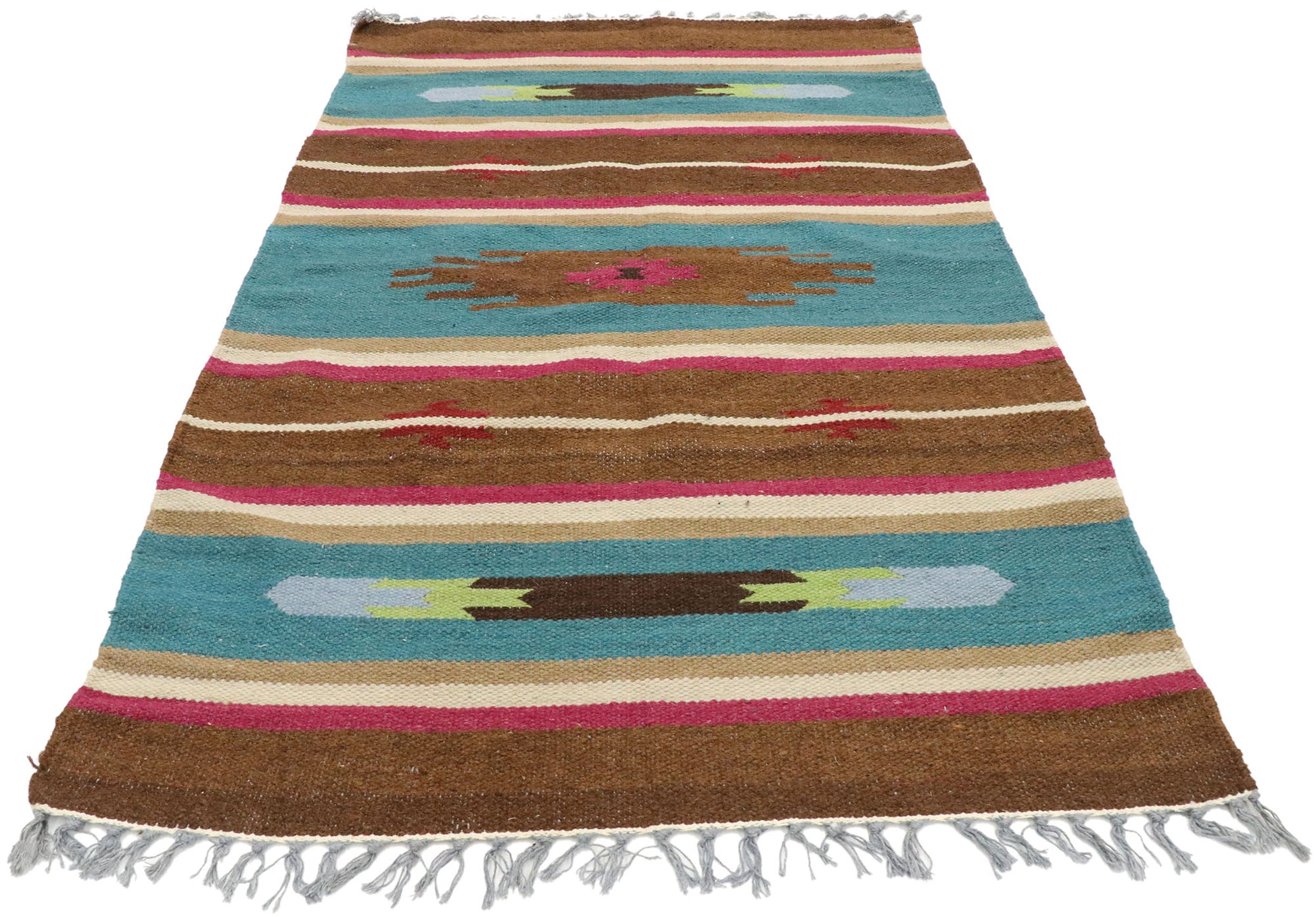 3 x 5 Vintage American Kilim Rug 77485