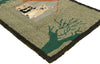 2 x 3 Vintage American Hooked Rug 77486
