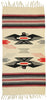 1 x 3 Vintage Mexican Blanket Kilim Rug 77488