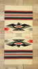 1 x 3 Vintage Mexican Blanket Kilim Rug 77488