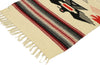 1 x 3 Vintage Mexican Blanket Kilim Rug 77488