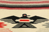 1 x 3 Vintage Mexican Blanket Kilim Rug 77488
