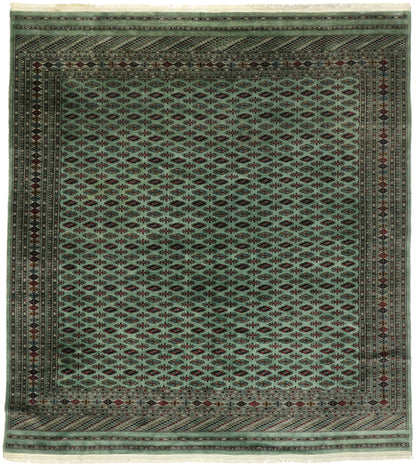 8 x 9 Vintage Pakistani Bokhara Rug 77492