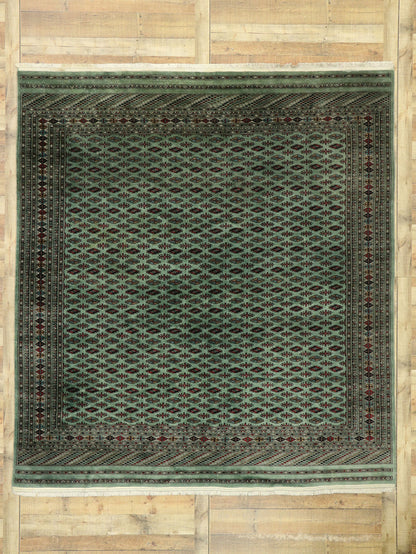 8 x 9 Vintage Pakistani Bokhara Rug 77492