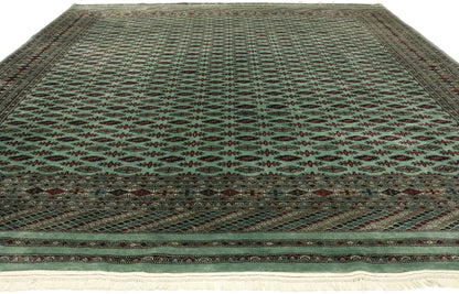 8 x 9 Vintage Pakistani Bokhara Rug 77492