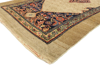 5 x 12 Antique Persian Camel Hair Malayer Runner 77493