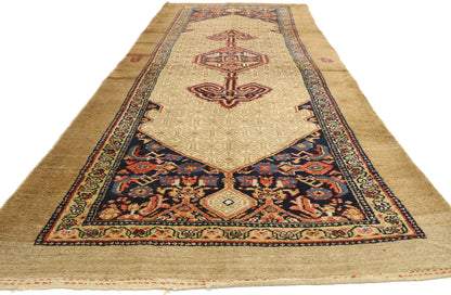 5 x 12 Antique Persian Camel Hair Malayer Runner 77493