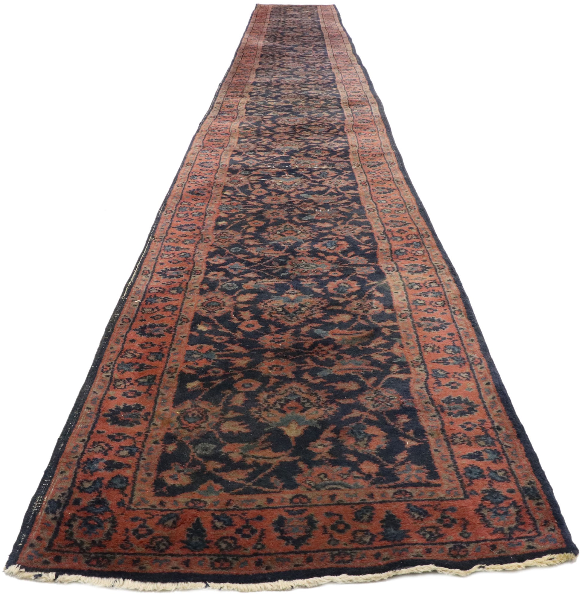 3 x 23 Antique Indian Agra Runner 77494