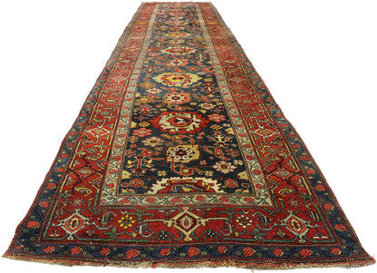 4 x 17 Antique Persian Bijar Runner 77495