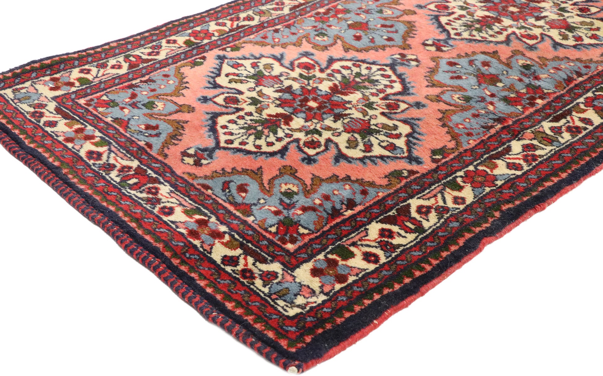 2 x 23 Antique Persian Hamadan Runner 77496