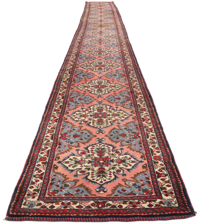 2 x 23 Antique Persian Hamadan Runner 77496