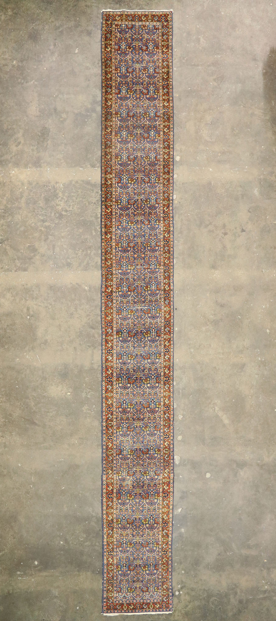 3 x 23 Antique Persian Tabriz Runner 77498