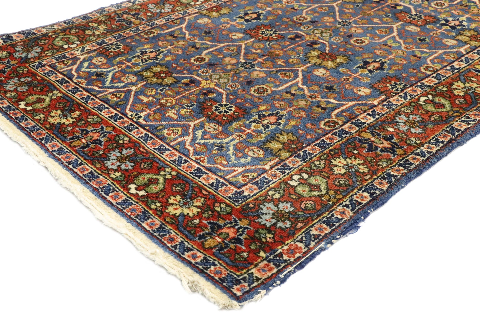 3 x 23 Antique Persian Tabriz Runner 77498