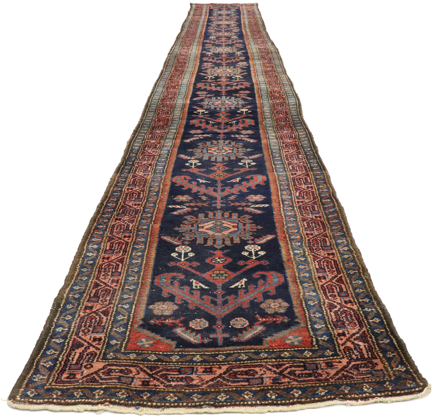 3 x 20 Antique Persian Malayer Runner 77500