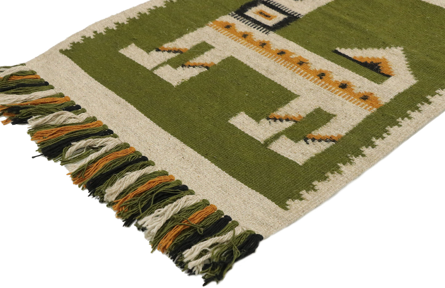 2 x 2 Vintage Russian Folk Art Kilim Rug 77504