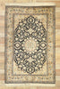 4 x 6 Vintage Persian Qum Silk Rug 77505