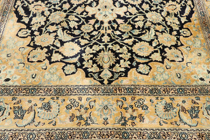 4 x 6 Vintage Persian Qum Silk Rug 77505