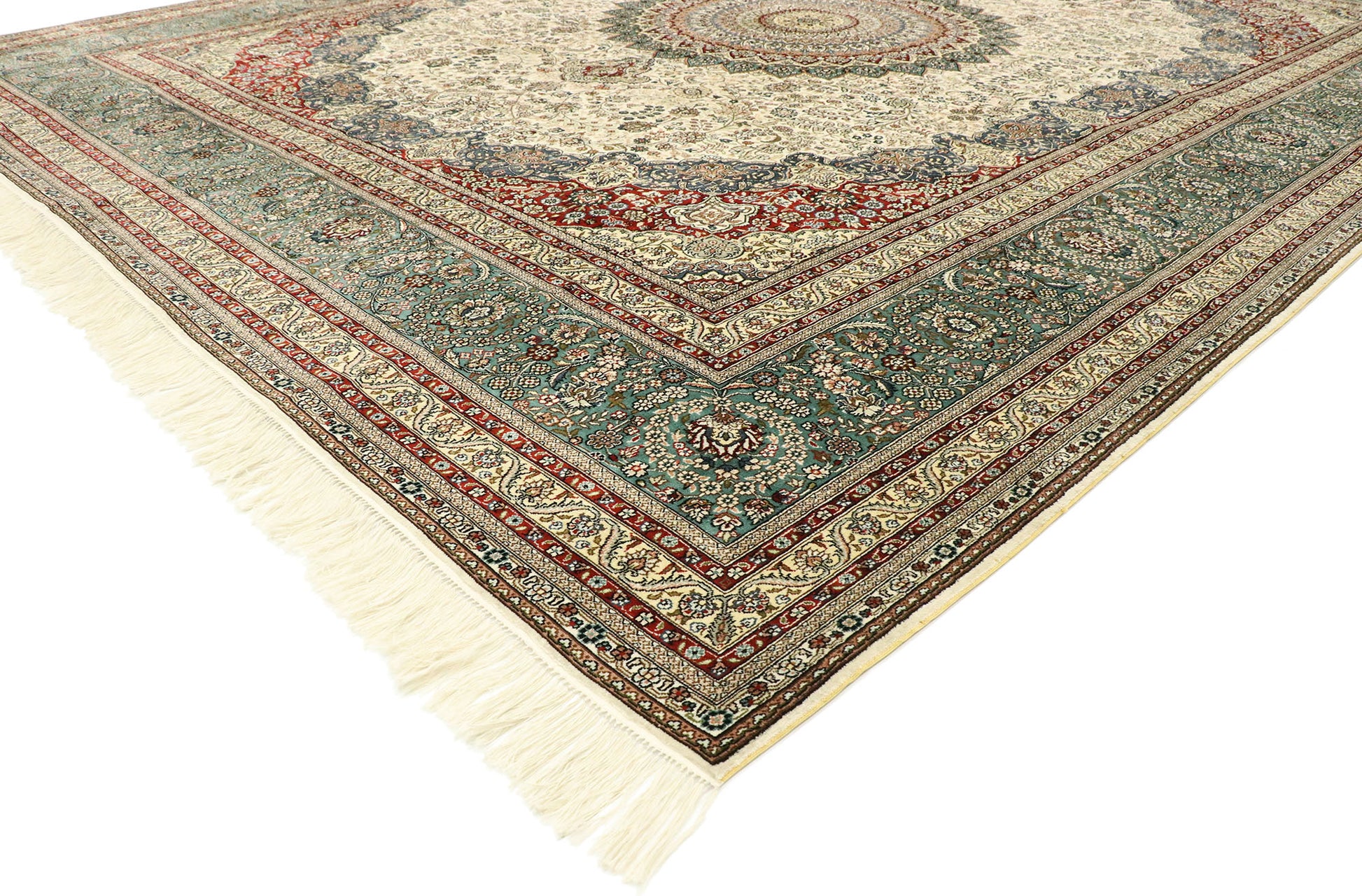 8 x 10 Vintage Turkish Silk Hereke Rug 77506