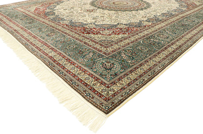 8 x 10 Vintage Turkish Silk Hereke Rug 77506