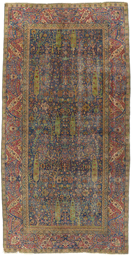 9 x 18 Antique-Worn Turkish Sparta Rug 77511