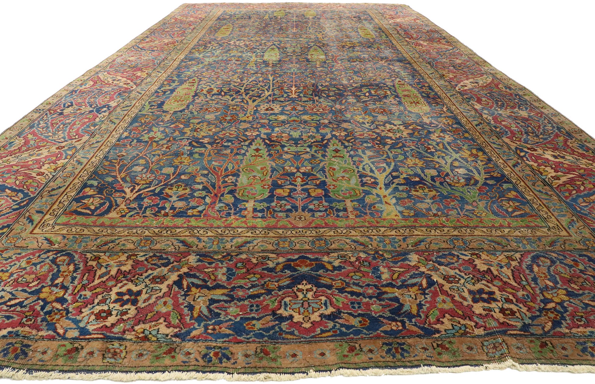 9 x 18 Antique-Worn Turkish Sparta Rug 77511