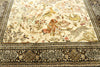 5 x 7 Vintage Persian Qum Hunting Rug 77512