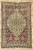 4 x 6 Distressed Antique Persian Kerman Rug 77515