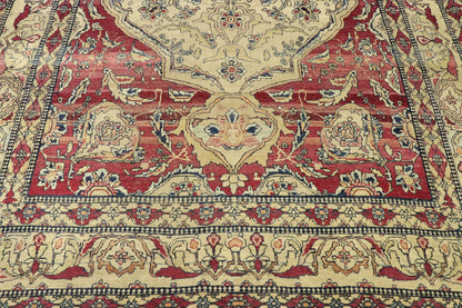 4 x 6 Distressed Antique Persian Kerman Rug 77515
