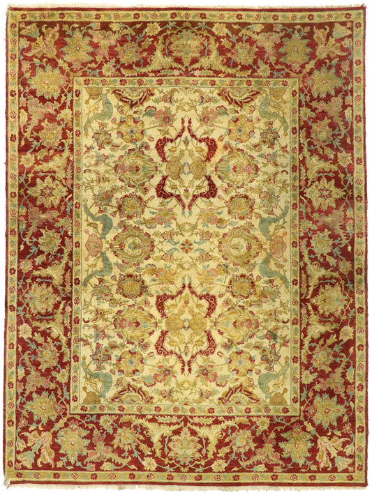 8 x 10 Vintage Indian Rug 77517