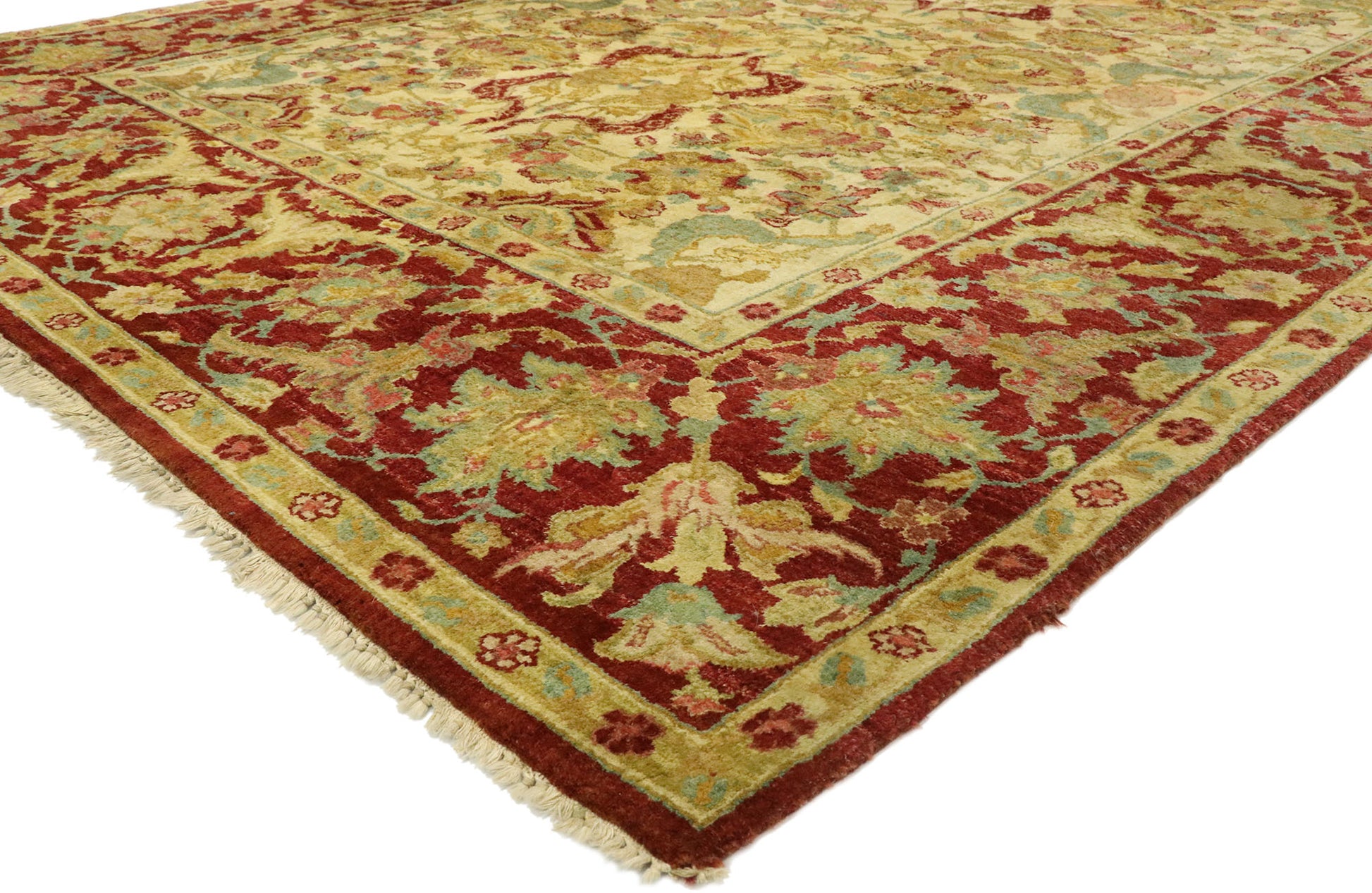 8 x 10 Vintage Indian Rug 77517