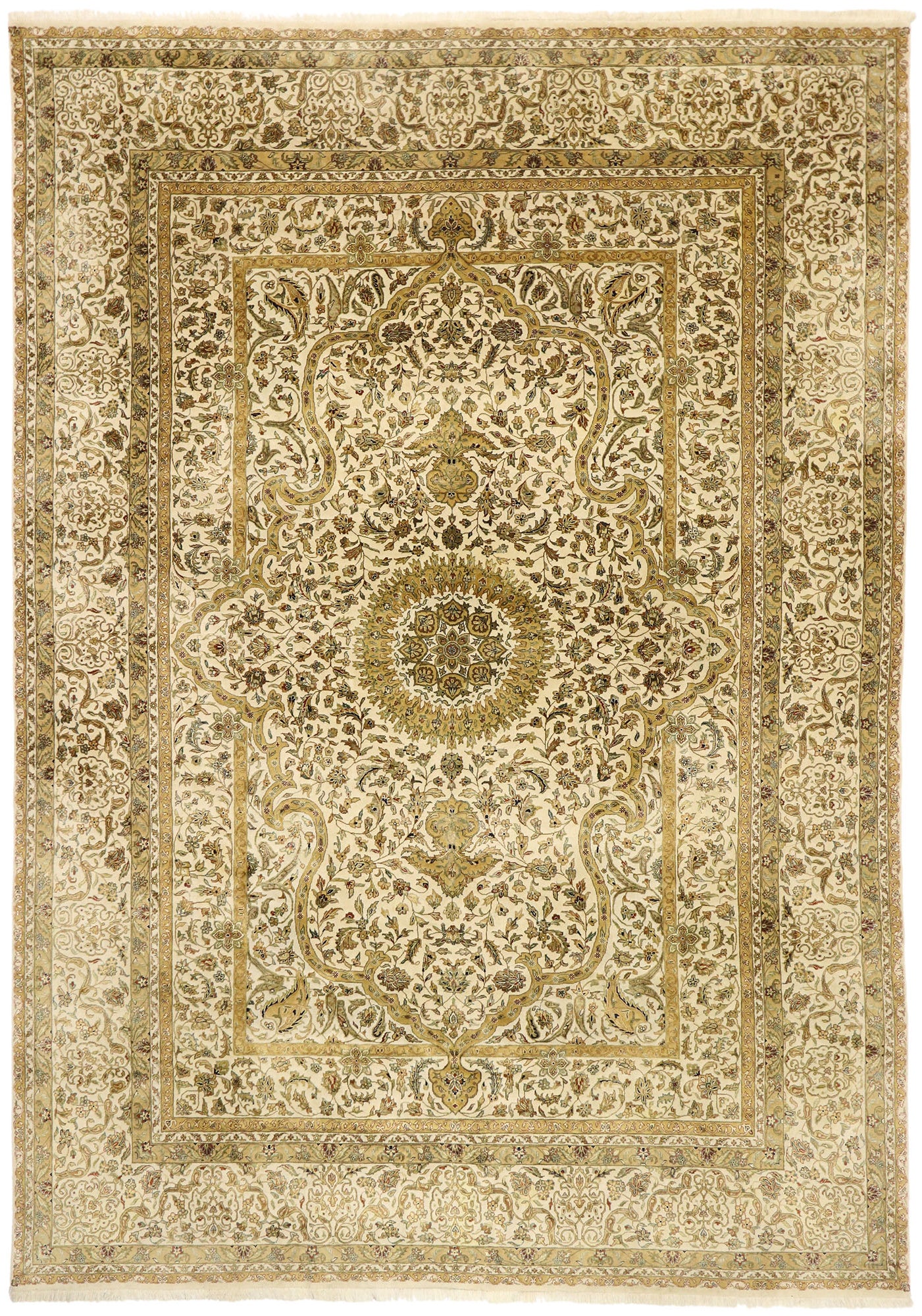10 x 14 Vintage Indian Rug 77520