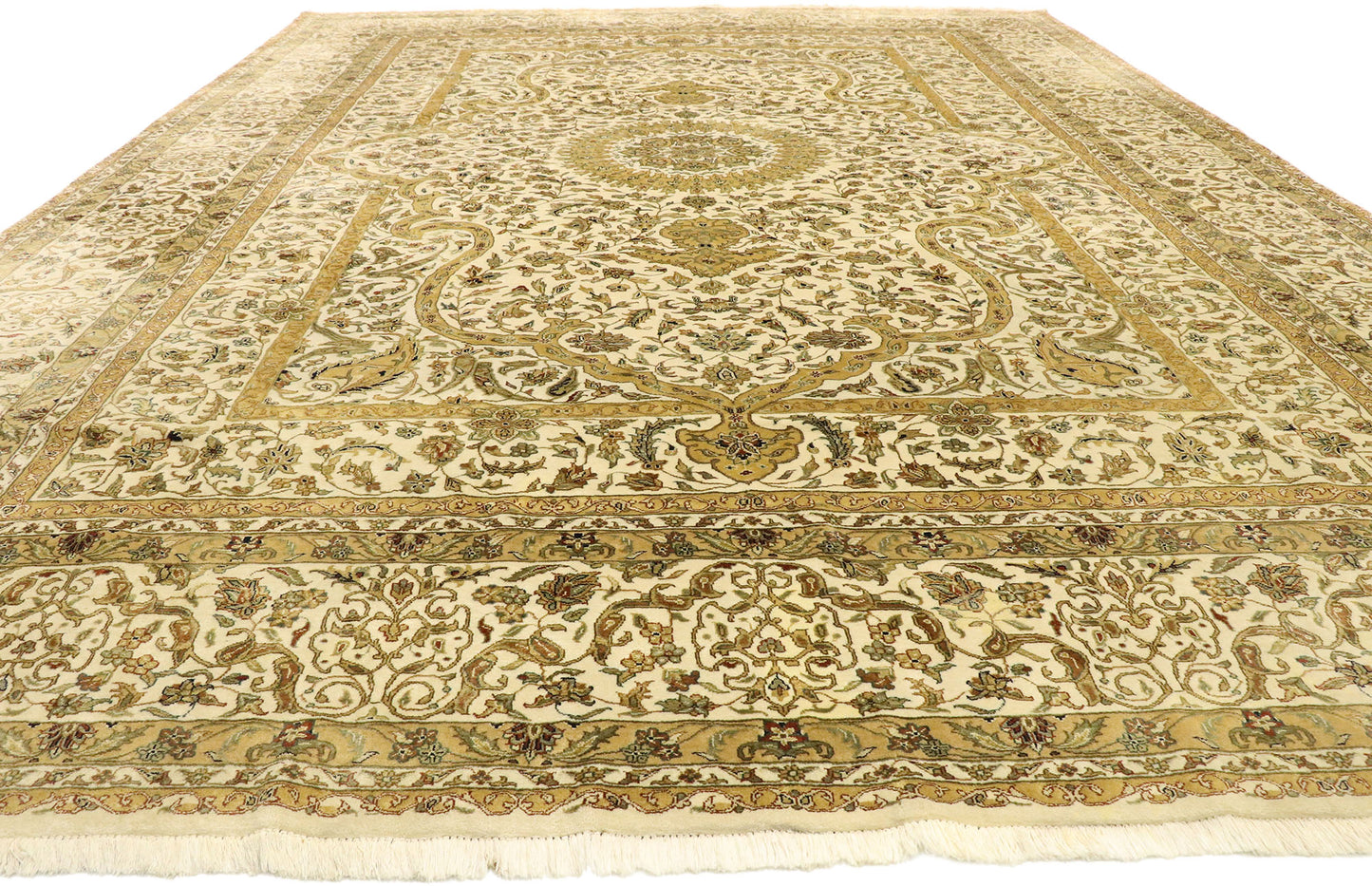 10 x 14 Vintage Indian Rug 77520