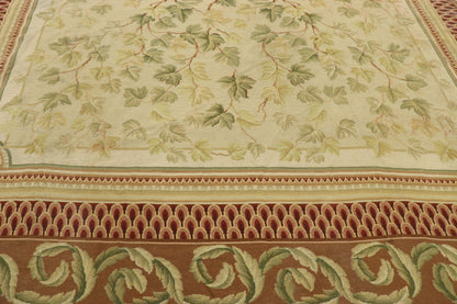 9 x 11 Vintage Needlepoint Aubusson Style Rug 77523