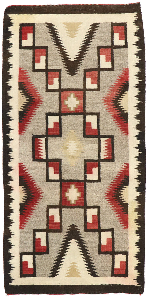 3 x 6 Vintage Crystal Navajo Storm Rug 77527