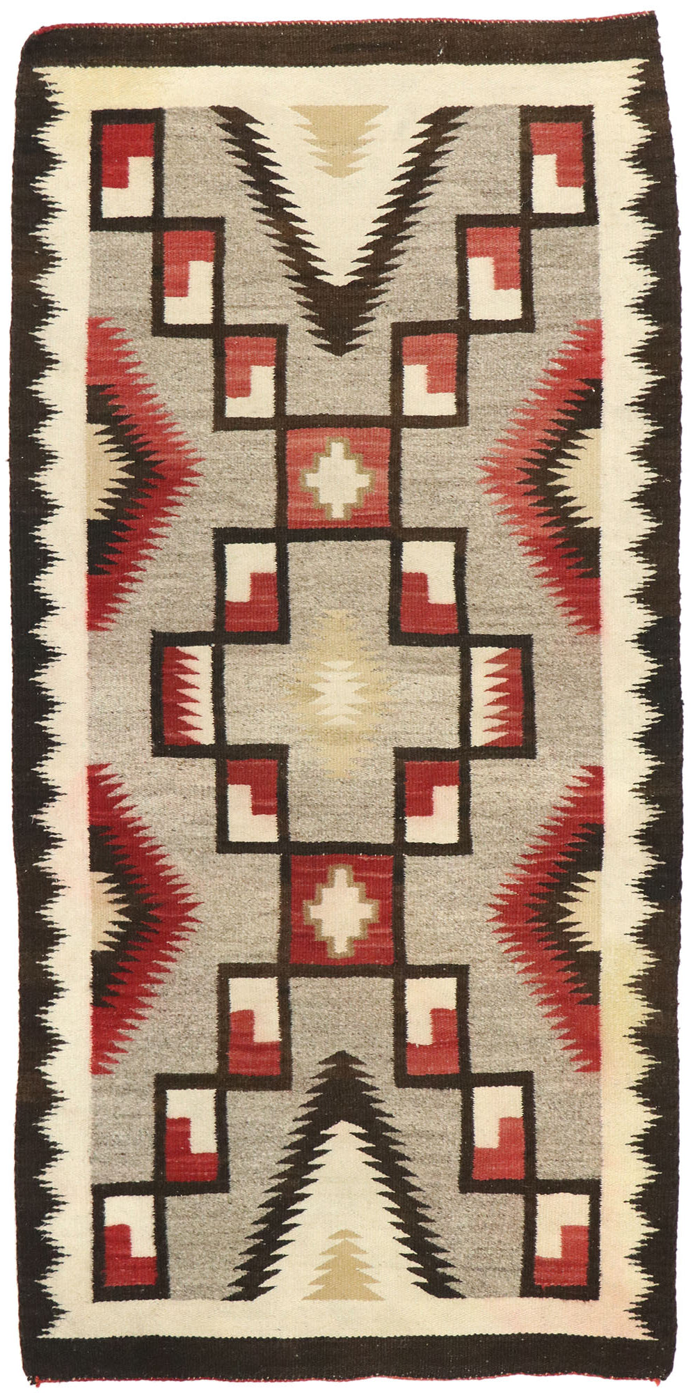 3 x 6 Vintage Crystal Navajo Storm Rug 77527