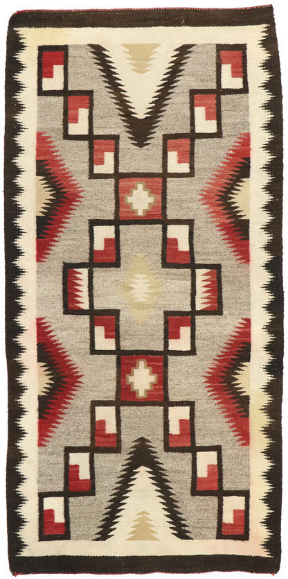 3 x 6 Vintage Crystal Navajo Storm Rug 77527