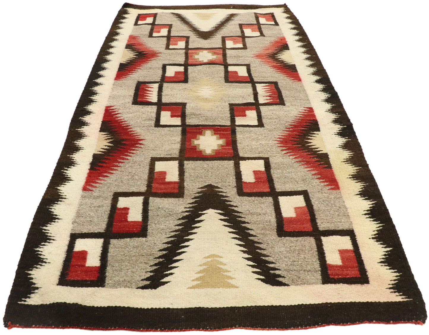 3 x 6 Vintage Crystal Navajo Storm Rug 77527