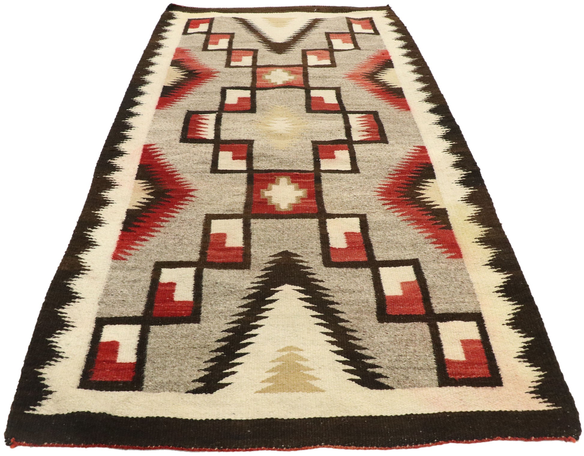 3 x 6 Vintage Crystal Navajo Storm Rug 77527