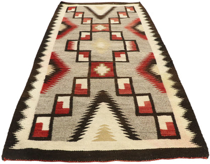 3 x 6 Vintage Crystal Navajo Storm Rug 77527