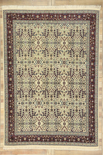 8 x 11 Vintage Turkish Harker Millefleur Rug 77534