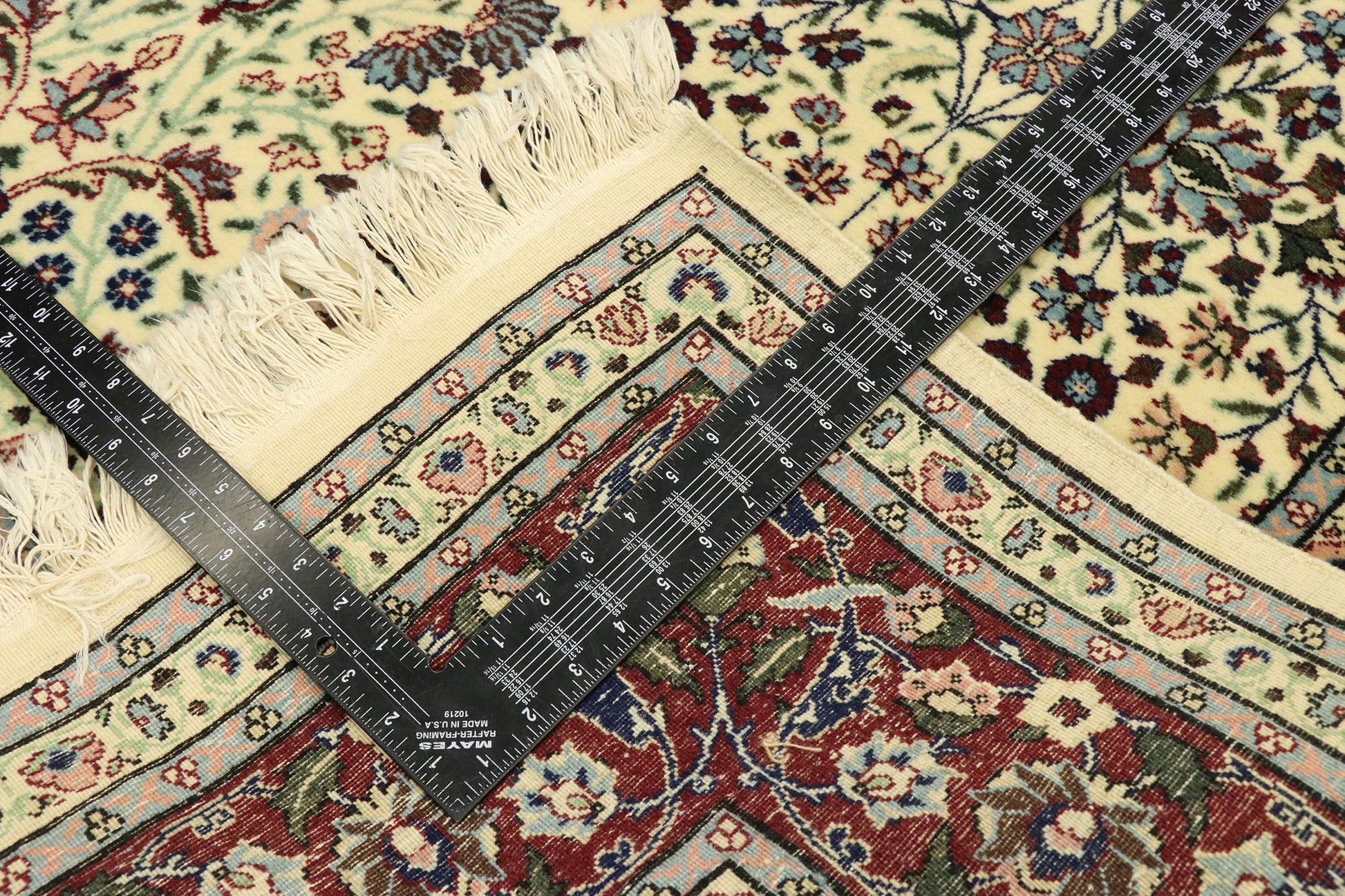 8 x 11 Vintage Turkish Harker Millefleur Rug 77534