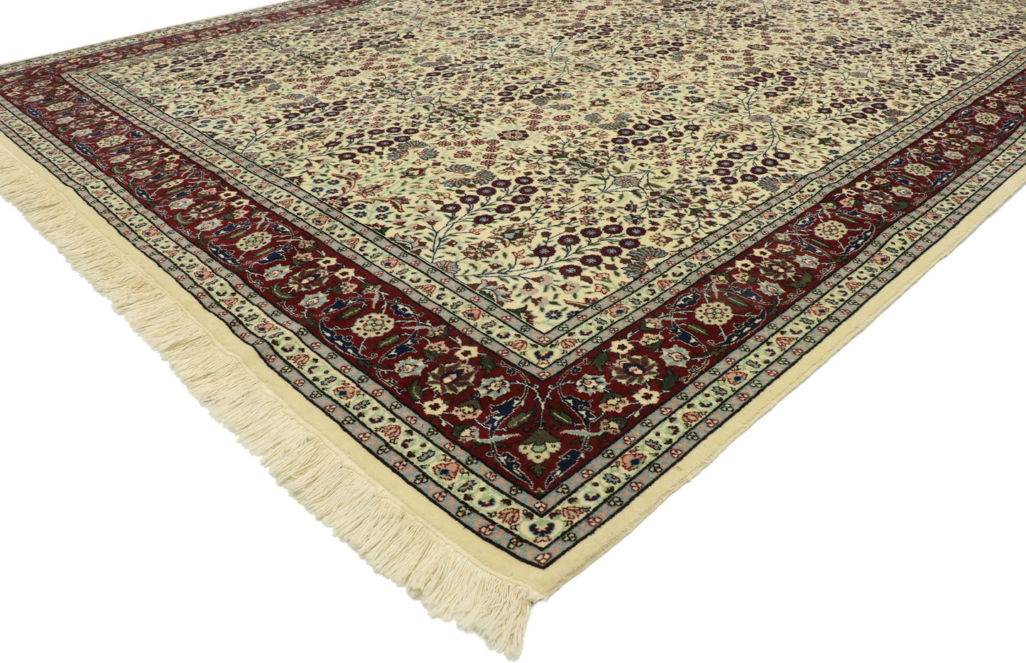 8 x 11 Vintage Turkish Harker Millefleur Rug 77534
