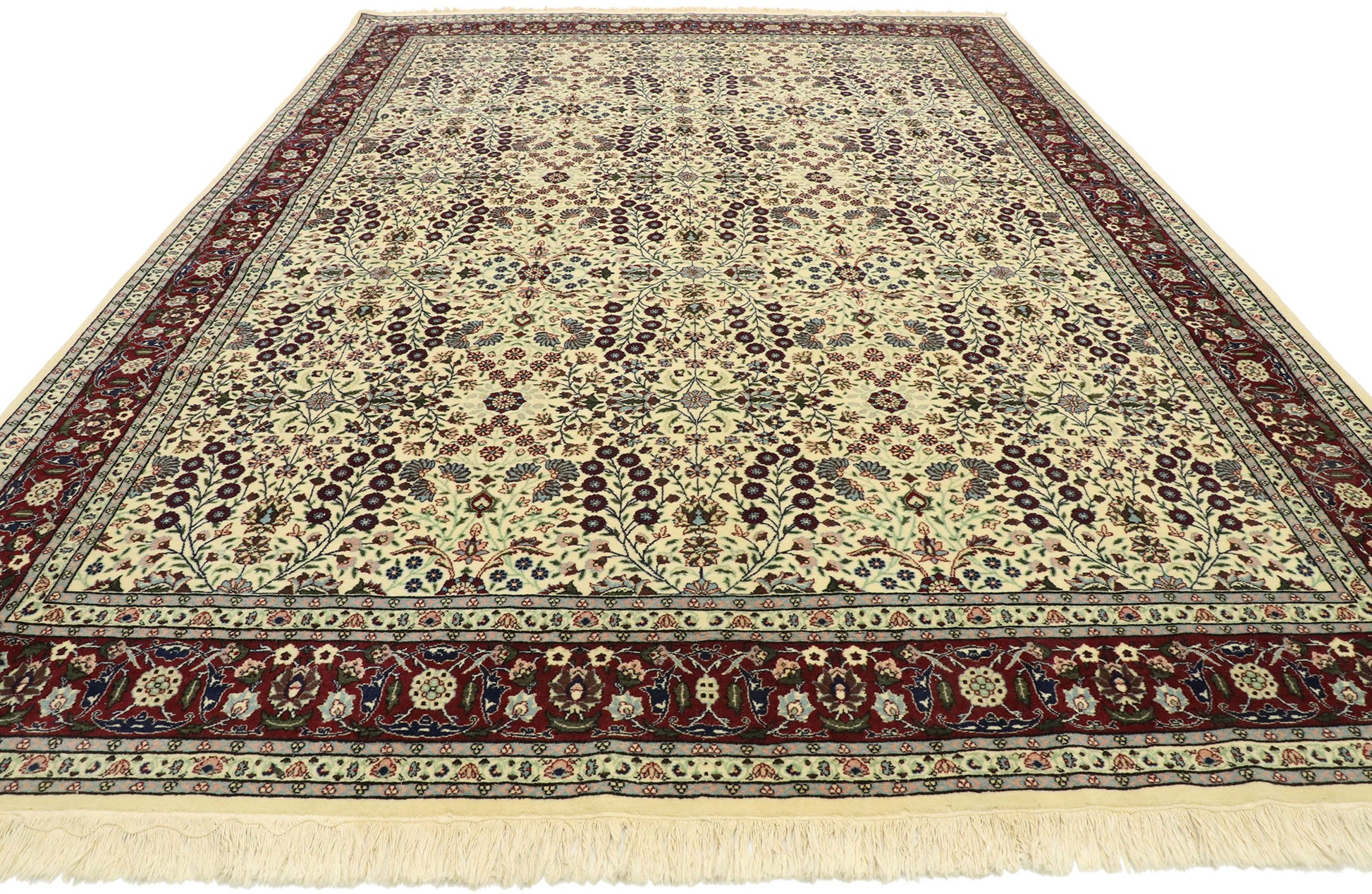8 x 11 Vintage Turkish Harker Millefleur Rug 77534