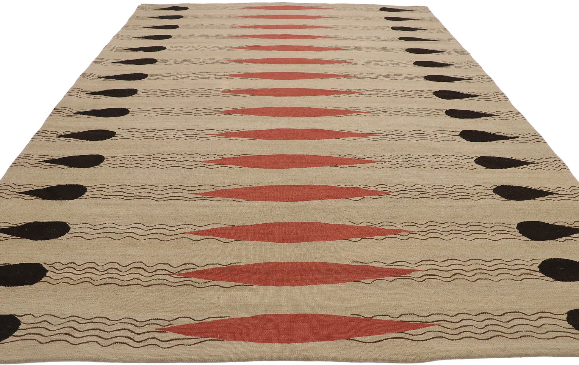 7 x 10 Vintage Turkish Kilim Rug 77536