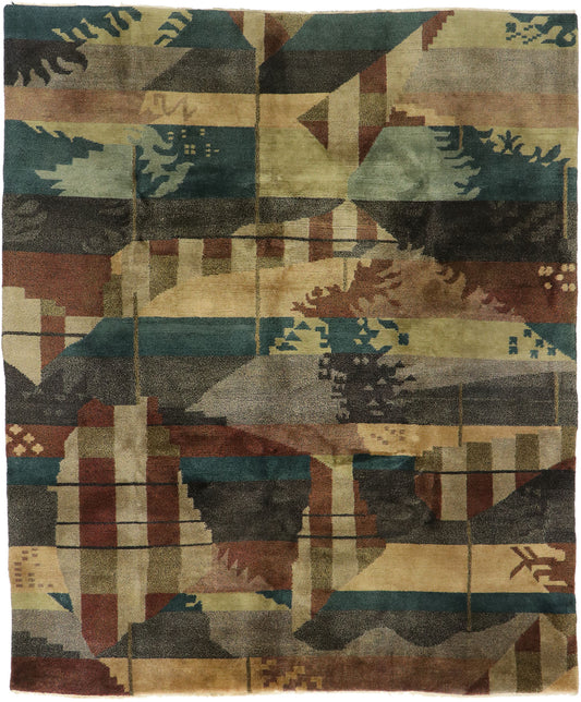 8 x 10 Vintage Tibetan Rug 77537