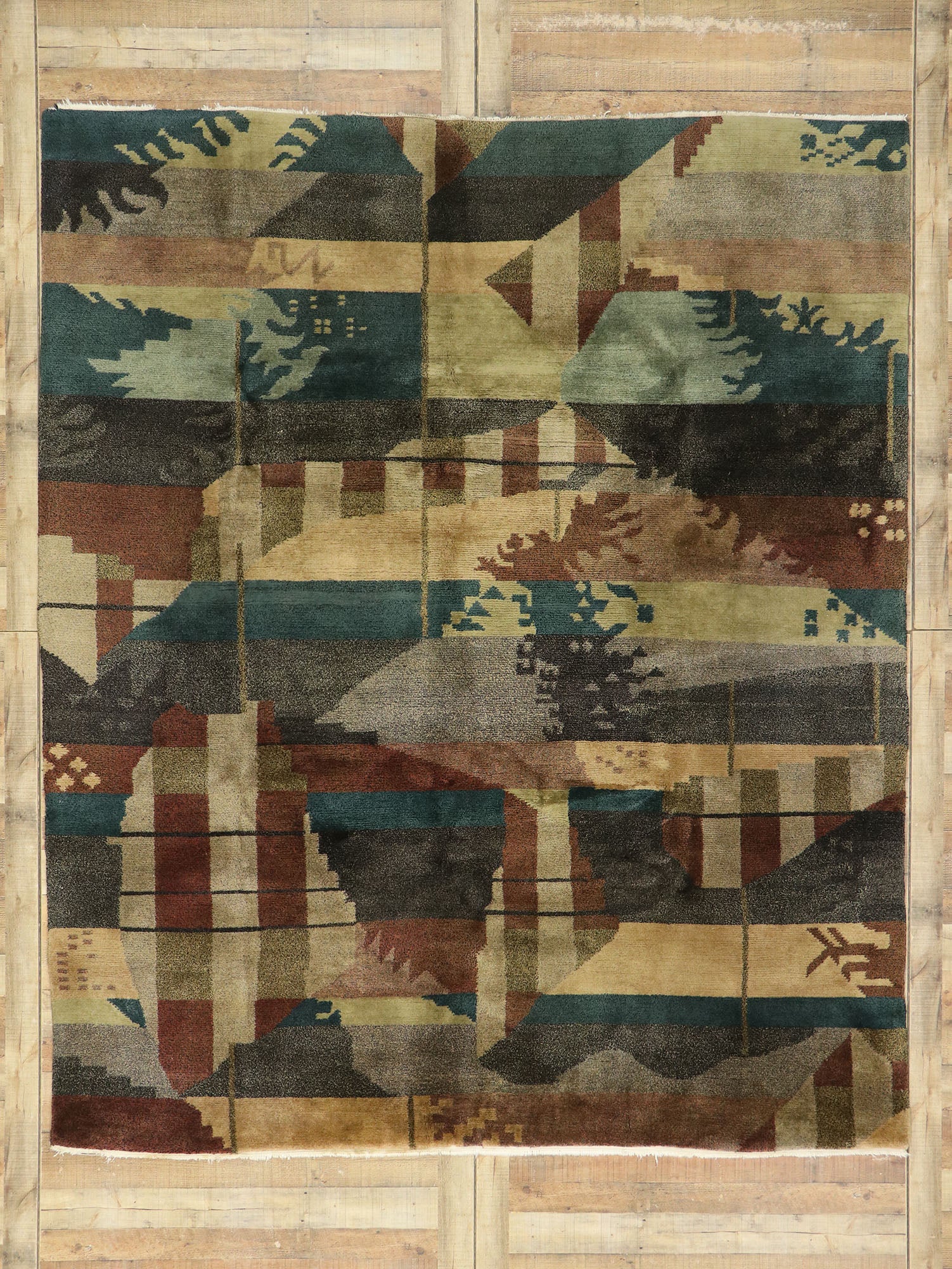 8 x 10 Vintage Tibetan Rug 77537