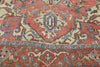 9 x 12 Antique Persian Serapi Rug 77539