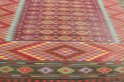 10 x 21 Vintage Indian Dhurrie Rug 77540