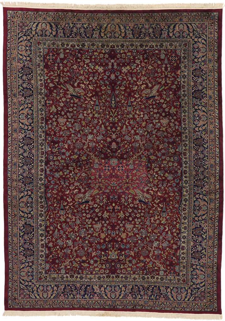 10 x 14 Antique Indian Agra Rug 77541