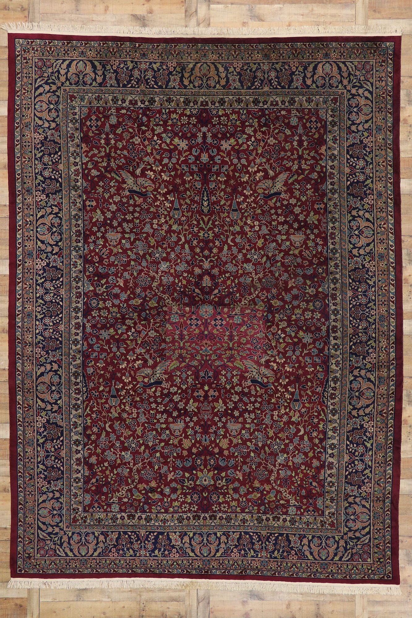 10 x 14 Antique Indian Agra Rug 77541